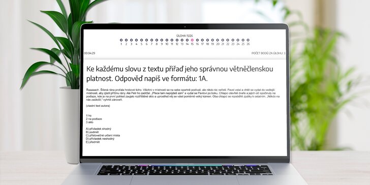 Online aplikace s testy k přijímačkám na SŠ a víceletá gymnázia: čeština a matematika