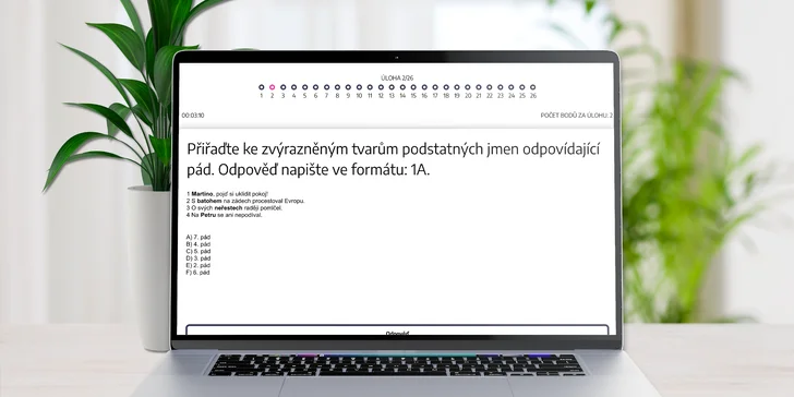 Online aplikace s testy k přijímačkám na SŠ a víceletá gymnázia: čeština a matematika