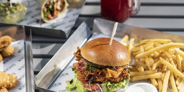 Voucher na 300–700 Kč do bistra Chickin: speciality z farmářských kuřat, přílohy i nápoje