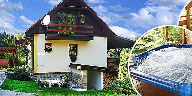 4denní pobyt v luxusní chatě až pro 8 lidí. Wellness místnost, masážní bazén a infrasauna jen pro vás. Dokonalé pohodlí v srdci Valašska!