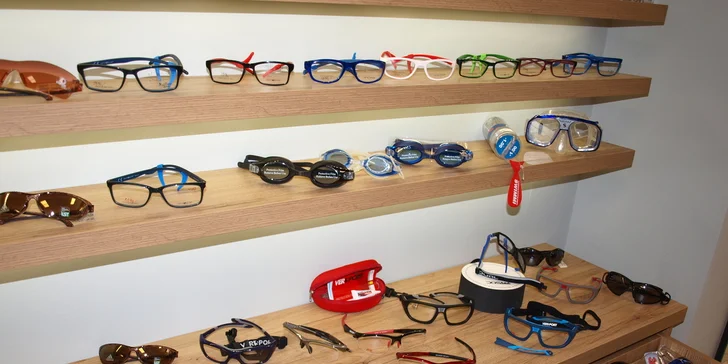 Poukaz na zboží oční optiky: vouchery v hodnotě 3000 a 5000 Kč