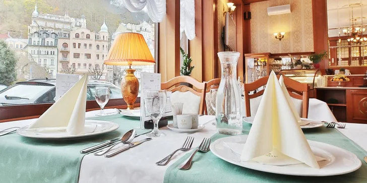 4* pobyt v centru Karlových Varů pro dva: wellness, jídlo a sleva na procedury