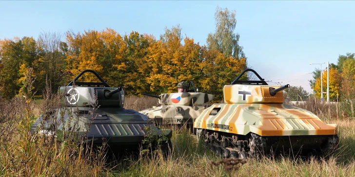 Staňte se tankistou: jízda v minitanku na 10 nebo 15 min. pro 1 osobu