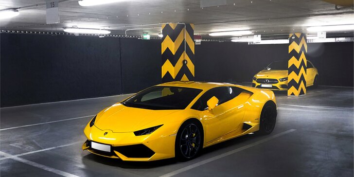 Užijte si parádní jízdu v Lamborghini Huracán: až 40 min. jako řidič nebo spolujezdec