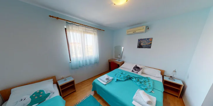 Dovolená v Chorvatsku: pobyt v apartmánu se snídaní v penzionu přímo na pláži