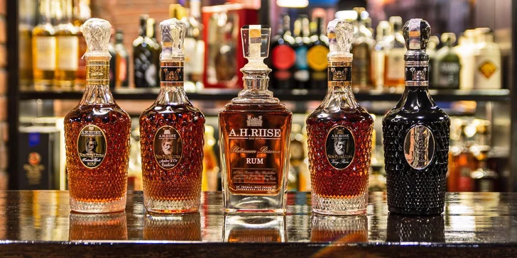 Degustace špičkových rumů pro 2 osoby ve VIP salonku restaurace Havana