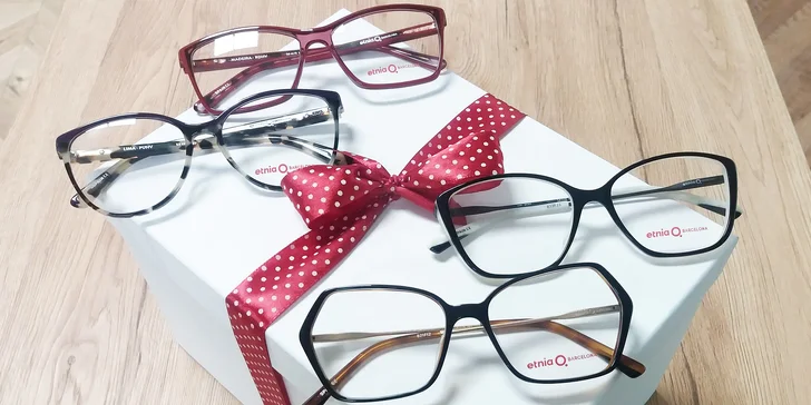 Poukaz na zboží oční optiky: vouchery v hodnotě 3000 a 5000 Kč