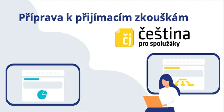 Online příprava na přijímačky z češtiny i matiky podle typologie Cermat
