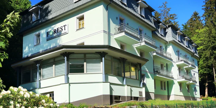 4* pobyt v Mariánkách pro 1 nebo 2 osoby: snídaně i balíčky s wellness procedurami