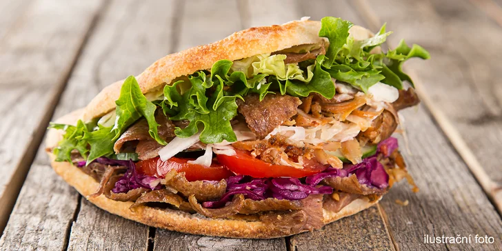 Kebab podle výběru nebo box s nápojem pro jednoho či dva vyhládlé pod Vítkovem