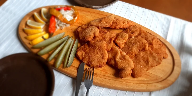 Řízečky z krkovice naložené v láku ze soli a česneku pro 1 či pro 2 osoby