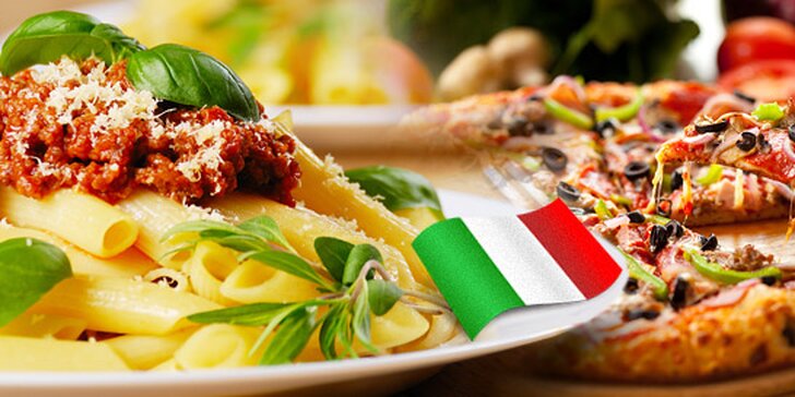 119 Kč za DVĚ hlavní jídla v italské restauraci Longiano! Pizza, domácí těstoviny, gnocchi nebo saláty se slevou až 78 %.