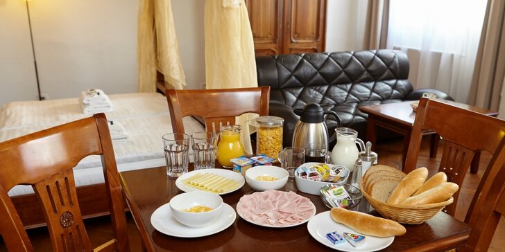 Pobyt v centru Českého Krumlova se snídaní do apartmánu, sektem a dárkem