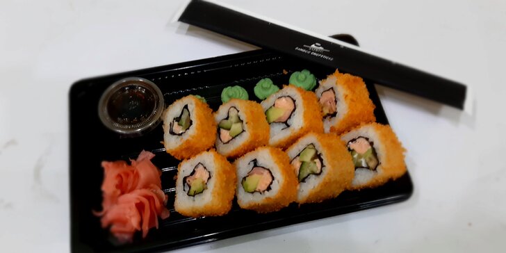 Dva vyladěné sushi sety kousek od centra Brna s možností odnosu s sebou