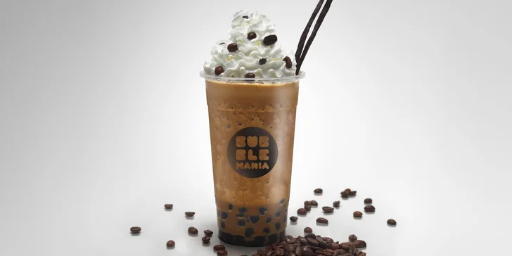Velký bubble tea: studený či teplý, ovocný nebo mléčný, kuličky různých chutí