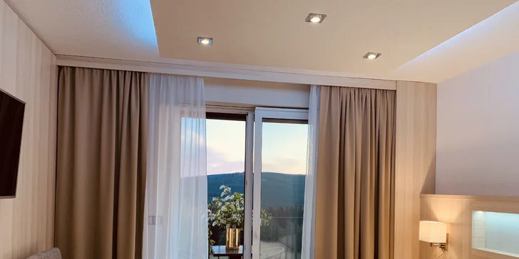 Luxus v pohádkovém Podlesí: pokoj LUX, polopenze, bazén a další relaxace