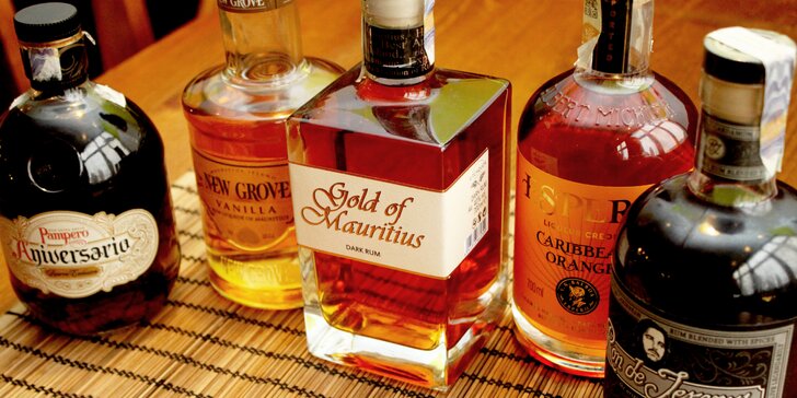 Degustace jemnějších i klasických rumů z celého světa pro 1 nebo 2 osoby