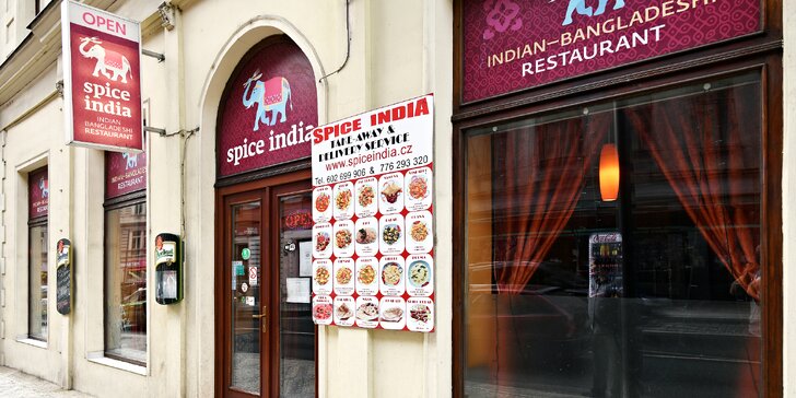 Otevřený voucher v hodnotě 750 či 1000 Kč do indické restaurace Spice India