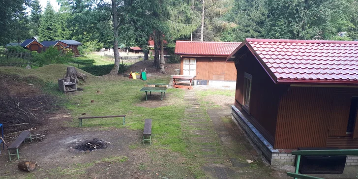 Hogo Fogo Chaty Kytlice u Labských pískovců a Českého Švýcarska: nocleh až pro 8 osob klidně na dva týdny