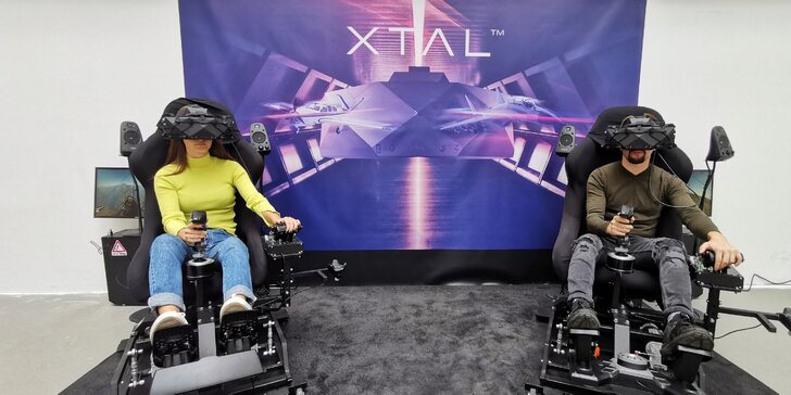 20 min. na VR leteckém simulátoru s nejmodernější technologií pro 2 osoby