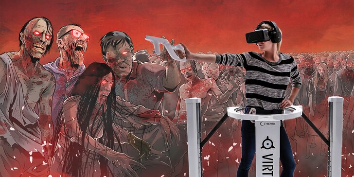 Přežijte na zombie ostrově ve virtuální realitě: 30min. akce plná zábavy a dobrodružství pro 2 hráče