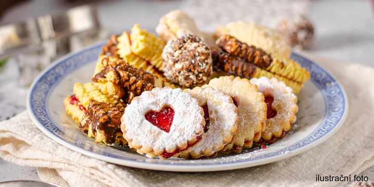 500 g či 1 kg vánočního cukroví pro sváteční mlsání: domácí, francouzské i bez lepku