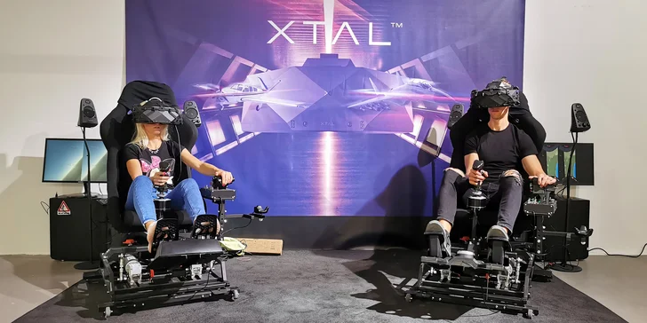 20 min. na VR leteckém simulátoru s nejmodernější technologií pro 2 osoby