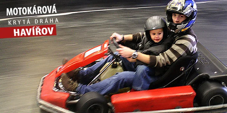 Jízda na motokáře v kryté hale MZ-KART