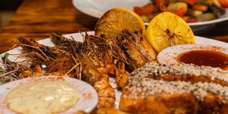 Degustace rybích specialit. Menu pro dvě osoby včetně dezertu, kávy a prosecca