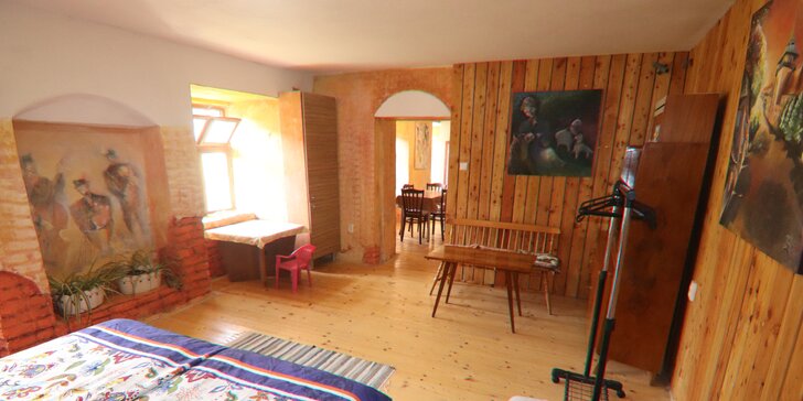 Ubytování v originálním mlýnském apartmánu pro milovníky kumštu