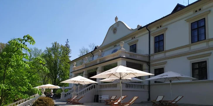 Luxusní pobyt s hýčkáním v pivních lázních a masáží na Zámku Wichterle