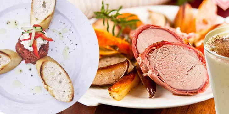 Tříchodové menu pro dva gourmety