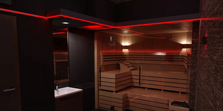 60–90 minut romantiky v novém privátním wellness: vířivka, sauna a třeba i sekt pro zamilovaný pár