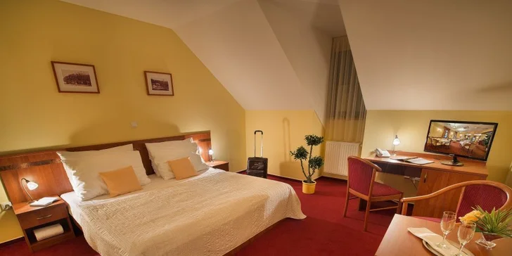 Romantika pro 2 pod zámkem Hluboká: snídaně, skvělé menu, wellness i vstup do galerie či zoo