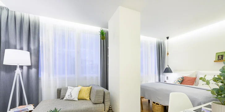 Ve dvou jako ve snu: pobyt v designovém hotelu na Novém Městě se snídaní i privátním wellness