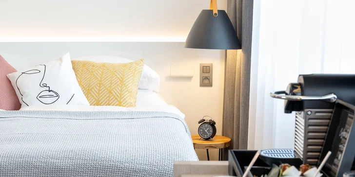 Ve dvou jako ve snu: pobyt v designovém hotelu na Novém Městě se snídaní i privátním wellness