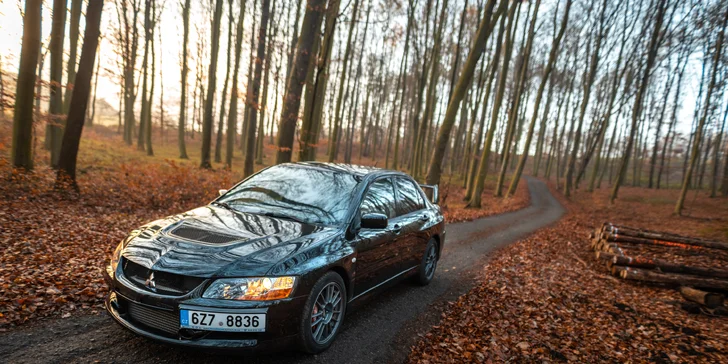 Rally jízda v Mitsubishi Lancer EVO IX: 15–60 min. řízení či spolujízdy