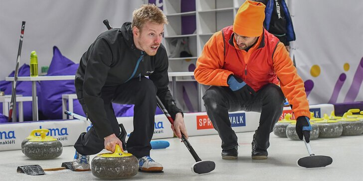 Curling: vstup na turnaj pro veřejnost nebo startovací balíček pro začátečníky
