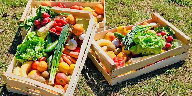 Bedýnky plné ovoce a zeleniny: 5–7 nebo 10–13 kg, osobní odběr i rozvoz