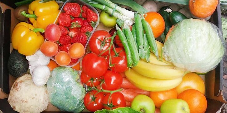 Bedýnky plné ovoce a zeleniny: 5–7 nebo 10–13 kg, osobní odběr i rozvoz