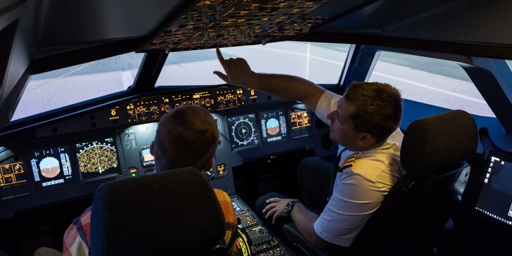 Vzhůru do oblak: 30, 60 nebo 90 min. na leteckém simulátoru Airbusu A320