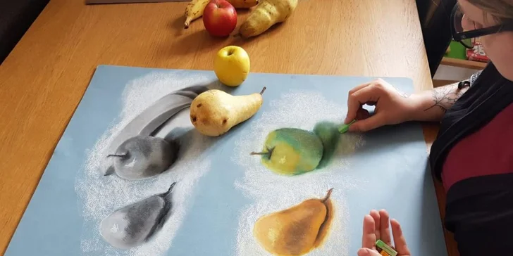 Balíček dvou online kurzů: Kreslení pravou mozkovou hemisférou a Pastelem snadno a krásně