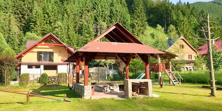 Pobyt v přírodě Malé Fatry: horská chata, mini wellness a polopenze