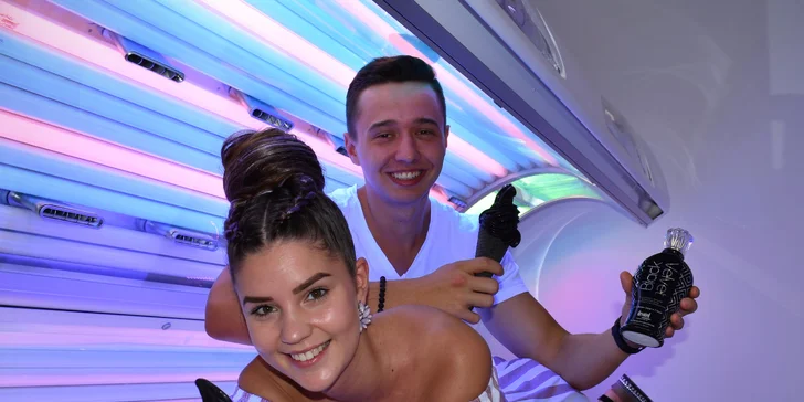 Roční permanentky do solária v hodnotě až 3000 Kč a nápoj zdarma