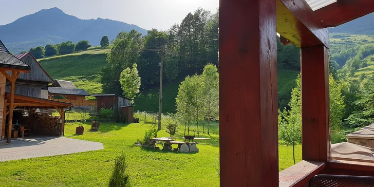 Pobyt v přírodě Malé Fatry: horská chata, mini wellness a polopenze