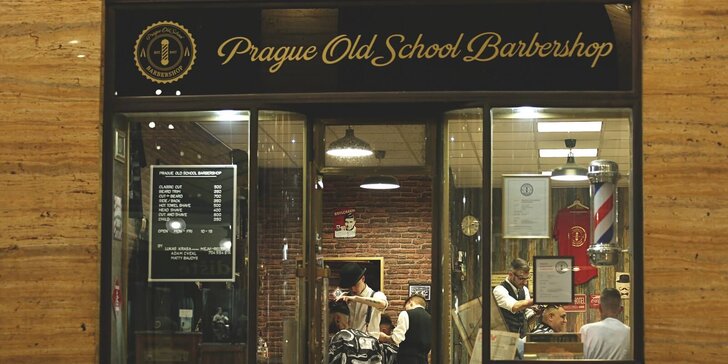 Dětský střih v Prague Old School Barbershop: mytí, střih, foukaná i závěrečný styling