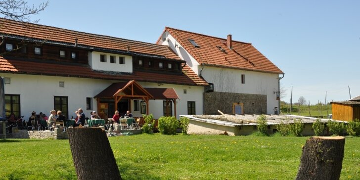 Stylová dovolená nedaleko Sedlčan: pohoda s polopenzí, vínem a výlety