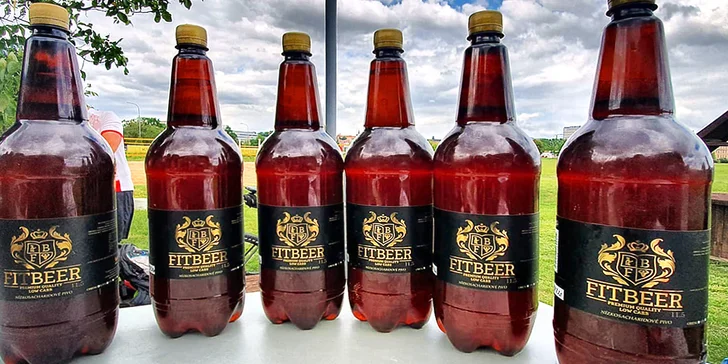 „Na jedno“ bez výčitek: 3–15 litrů nízkosacharidového piva Fit Beer stočeného do pet lahví