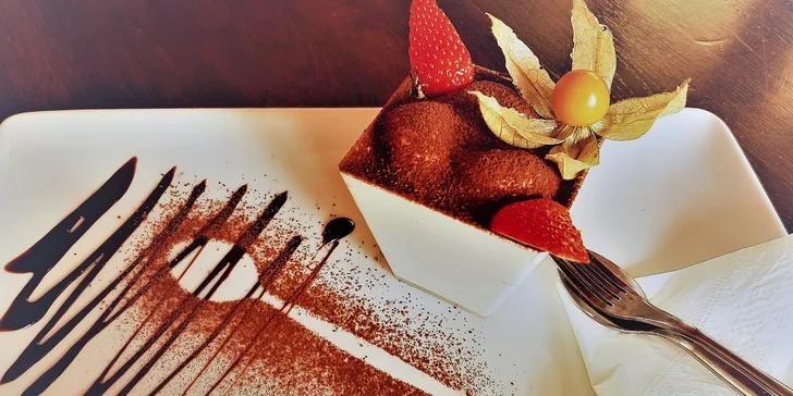 Italská siesta: drink Bombardino Calimero a tiramisu pro 1 nebo 2 osoby