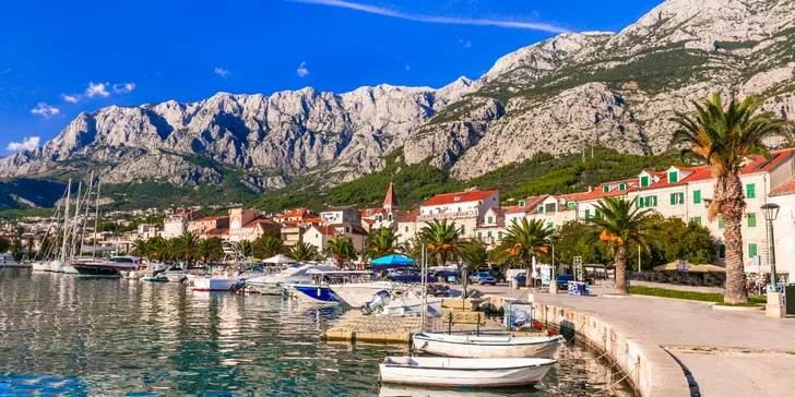 Až 15 dní na Makarské riviéře: vybavené apartmány u moře až pro 6 osob